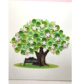 Trade roots Spring Tree Quilling Card, Vietnam