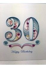 30th Birthday, Quilling Card, Vietnam