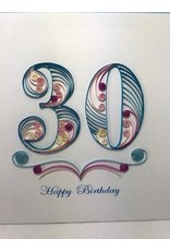 Trade roots 30th Birthday, Quilling Card, Vietnam