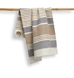 Trade roots 27 x 19 Cotton Handwoven Kitchen Towel, Pebble, India