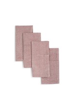 Trade roots 18 x 18 Cotton Napkins,  Set of 4,  Hibiscus, India