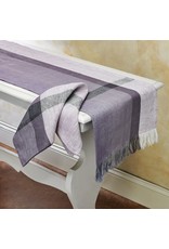 Trade roots Linen  Table Runner, Fig, India, 3" x 70".