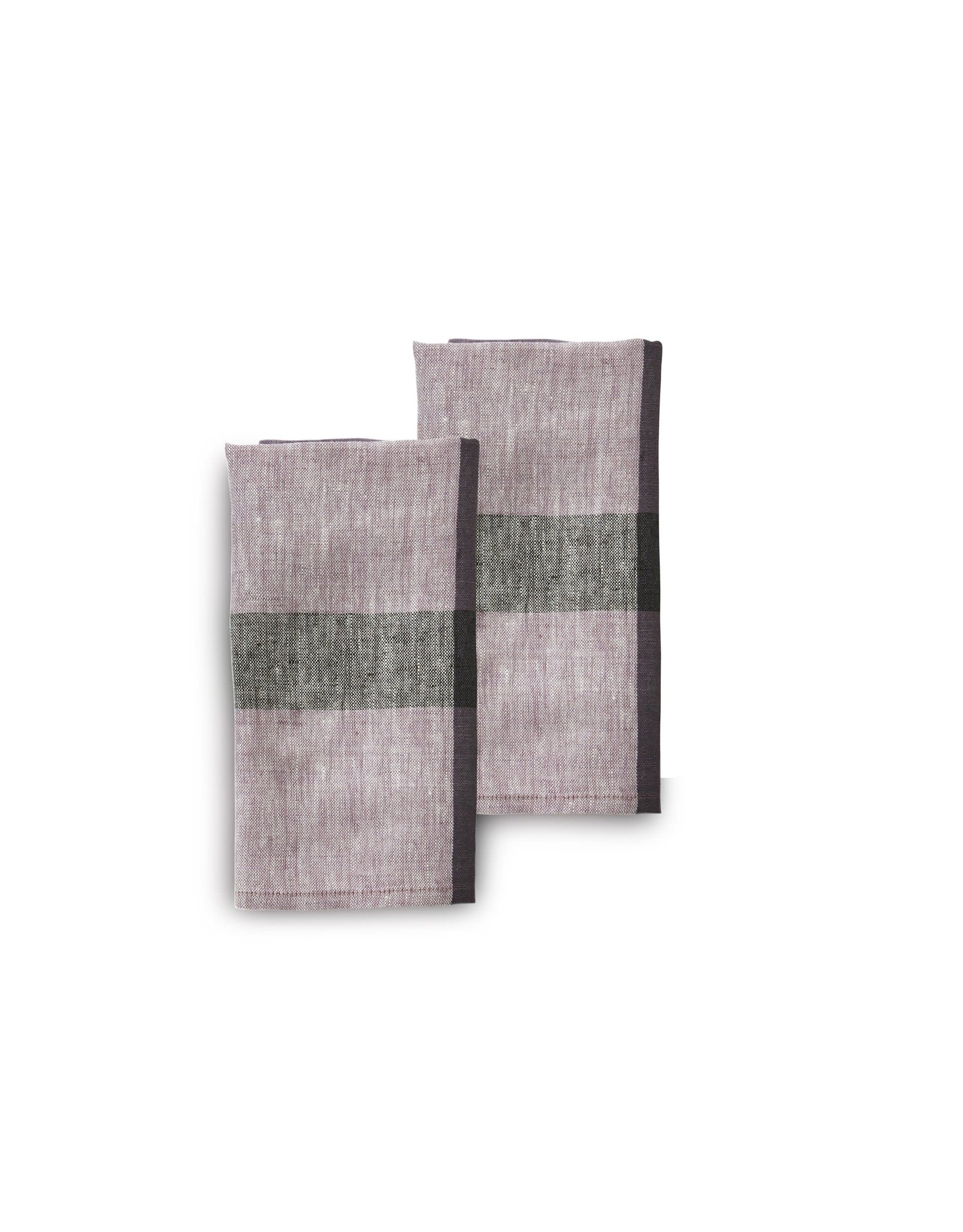 Trade roots 20 x 20 Linen Napkins, Set of 2, Fig, India