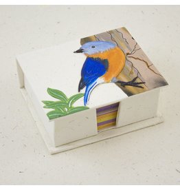 Trade roots Note Box,  Bluebird, Natural White, Sri Lanka
