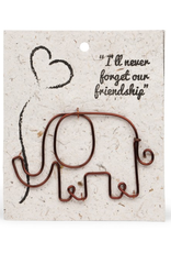 Trade roots Wire Elephant Bookmark, India