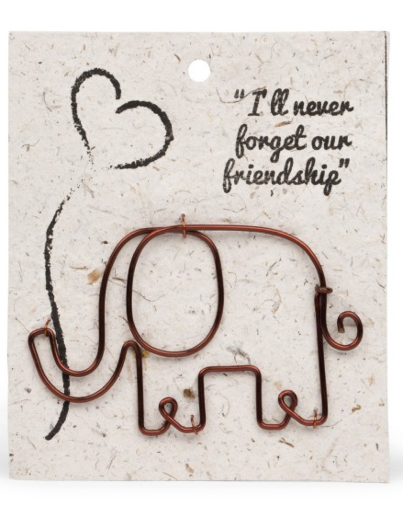 Trade roots Wire Elephant Bookmark, India