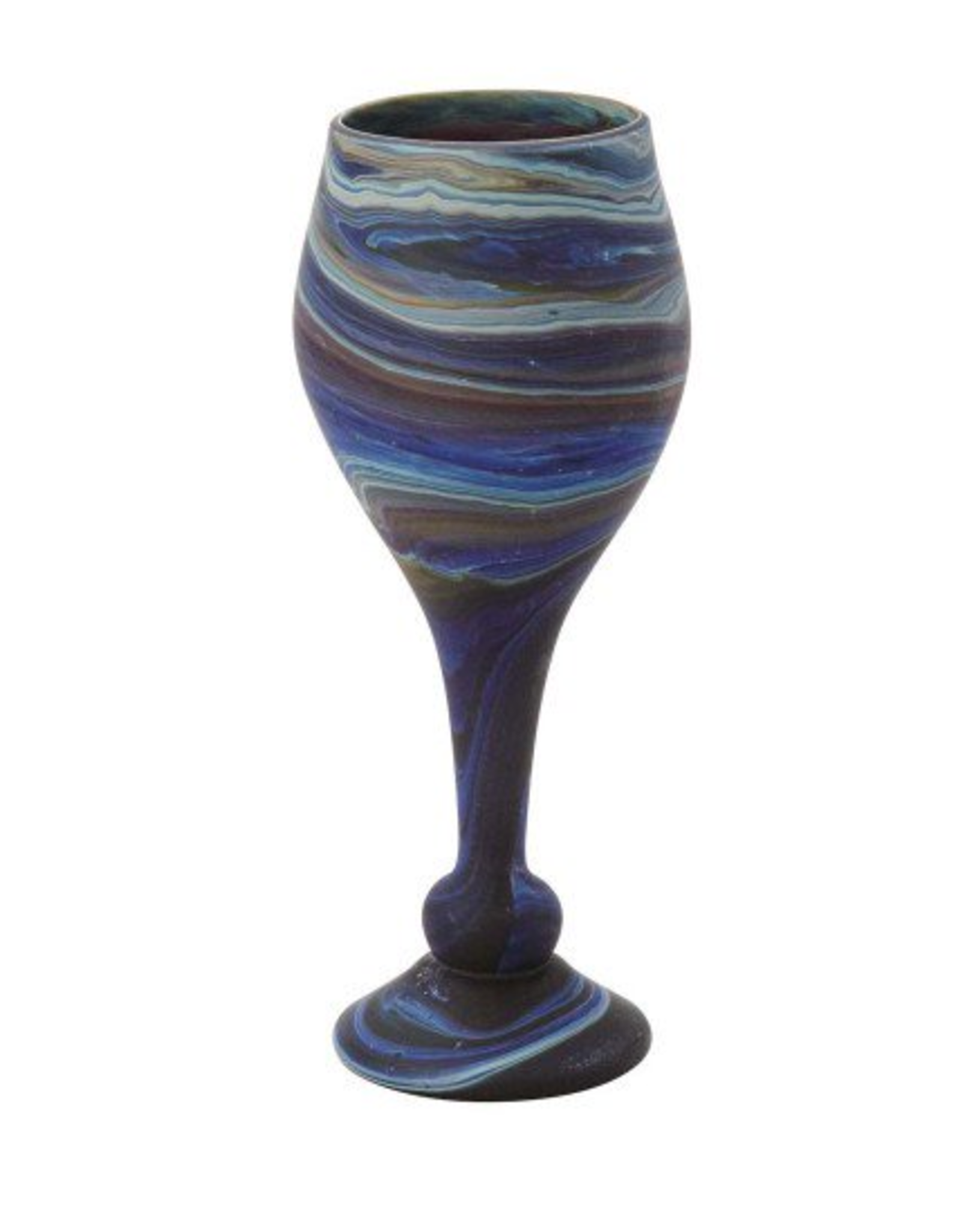 Trade roots Phoenician Glass Goblet (Blues), West Bank