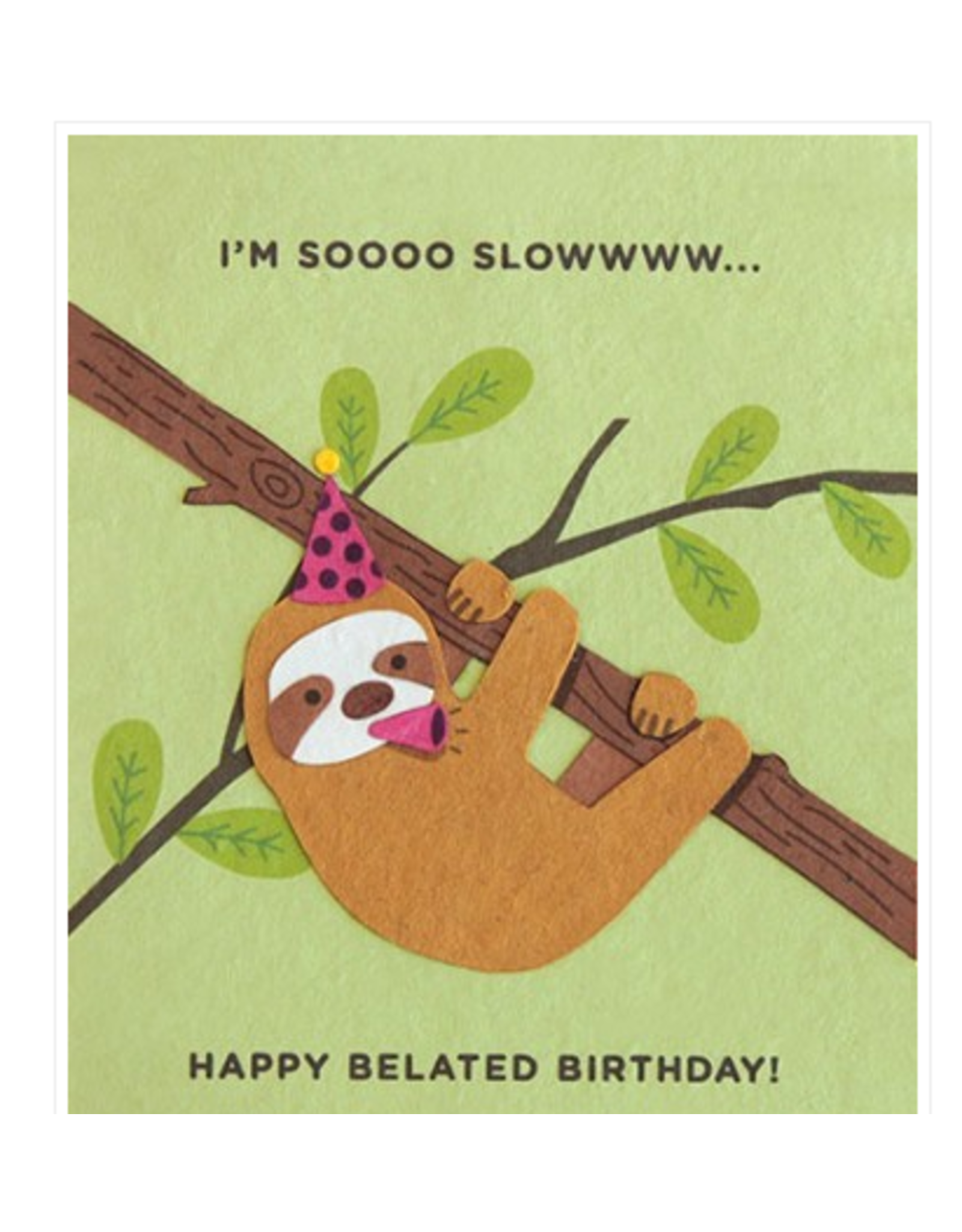 Trade roots Sloth Belated Birthday Greeting Card