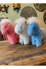 Trade roots Alpaca Fur Animal Unicorn, Pink, Blue, White, Peru