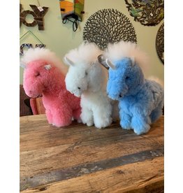 Alpaca Fur Animal Unicorn, Pink, Blue, White, Peru