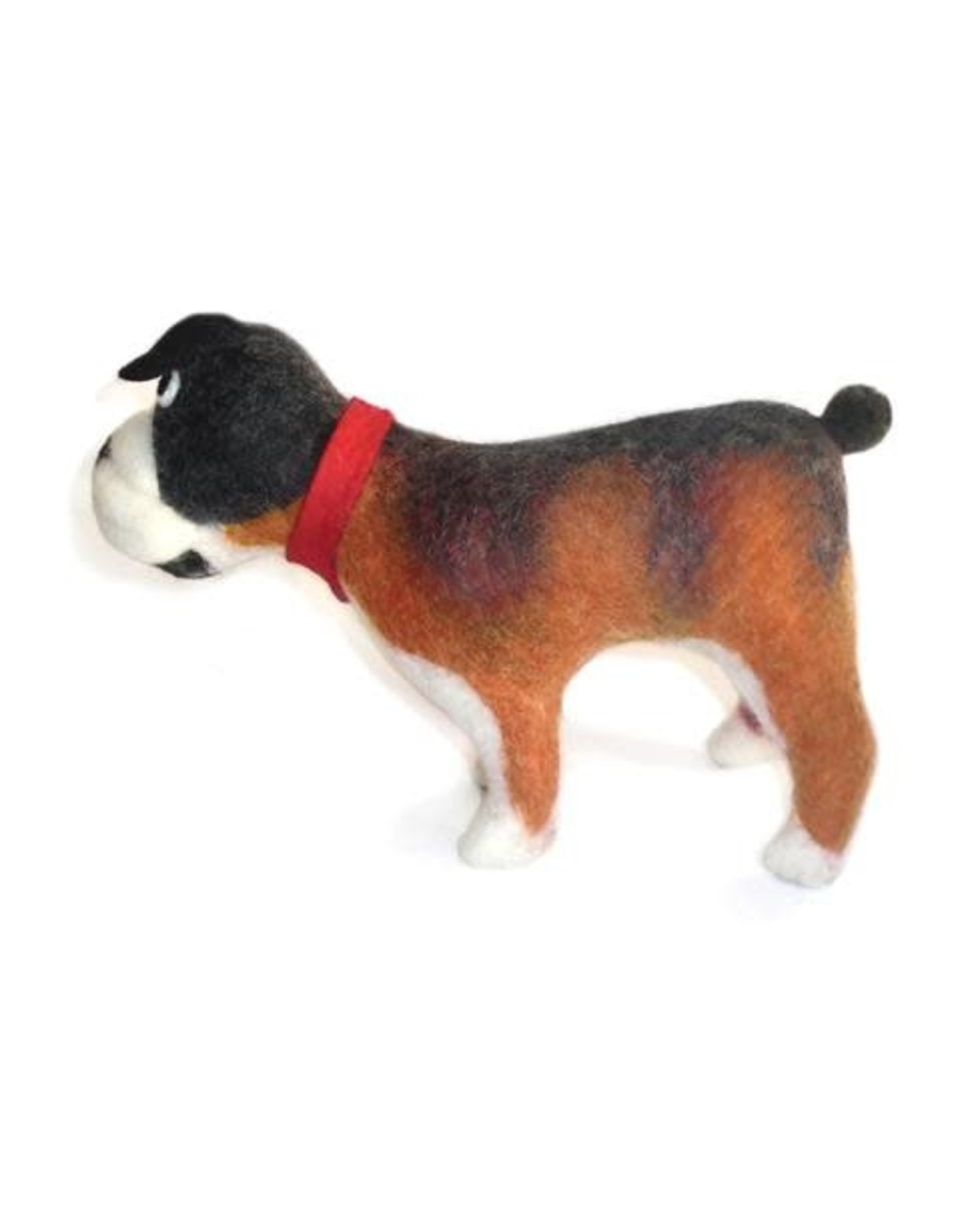 Trade roots Felted  Animals Bull Dog, Nepal