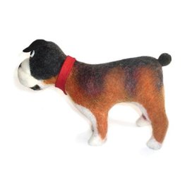 Trade roots Felted  Animals Bull Dog, Nepal