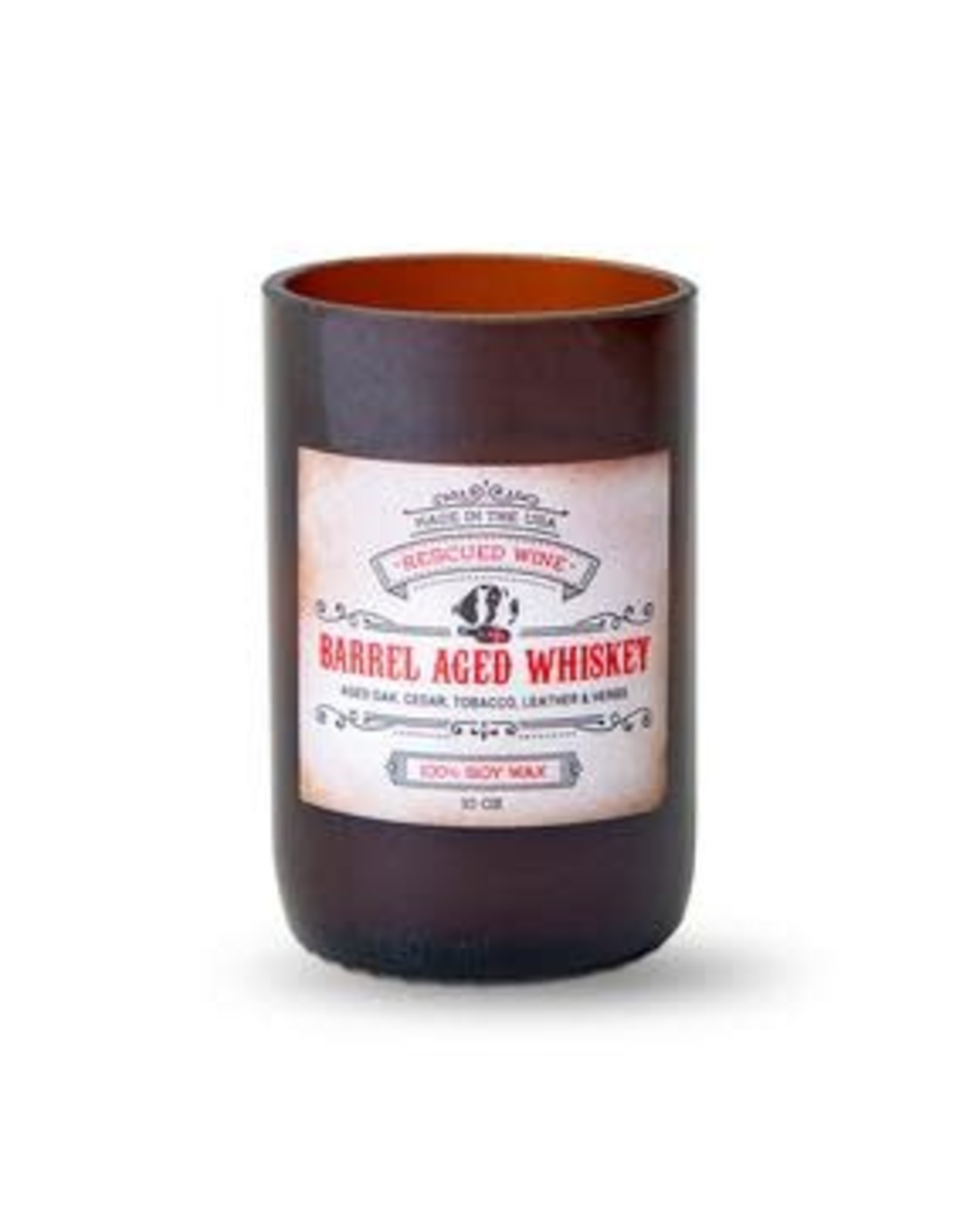 Trade roots Rescued Wine Soy Candle, Barrel Aged Whiskey
