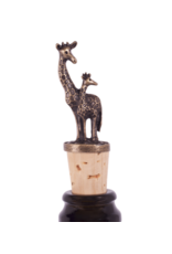 Trade roots Bottle Stopper Momma and Baby Giraffe
