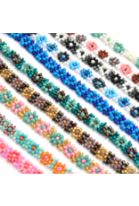 Trade roots Beaded Flower Necklace, Guatemala