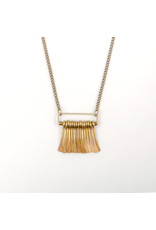 Trade roots Rectangle Fringe Necklace, Guatemala