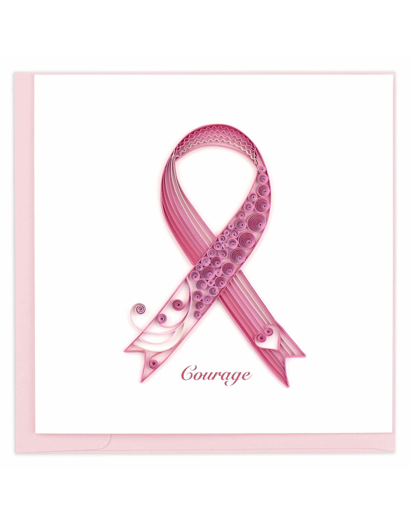 Vietnam Quilling Cards Breast Cancer Ribbon Trade Roots