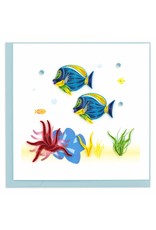 Trade roots Colorful Fish Quilling Card, Vietnam