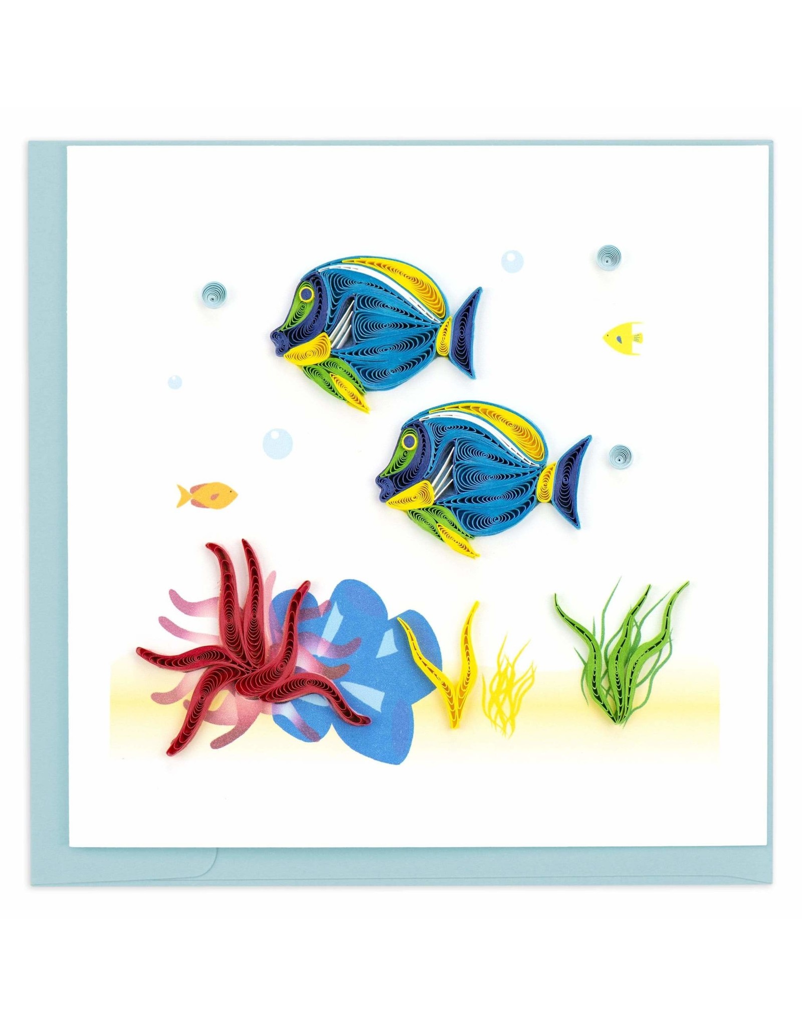 Trade roots Colorful Fish Quilling Card, Vietnam