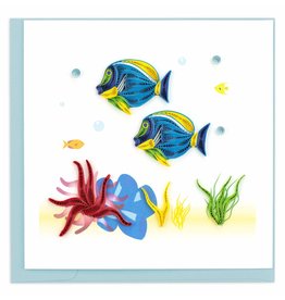 Trade roots Colorful Fish Quilling Card, Vietnam