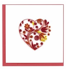 Trade roots Large Heart Quilling Card, Vietnam