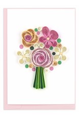 Trade roots Flower Bouquet, Quill Gift Enclosure Card, Vietnam