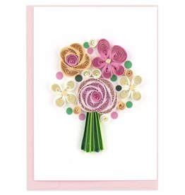 Trade roots Flower Bouquet, Quill Gift Enclosure Card, Vietnam