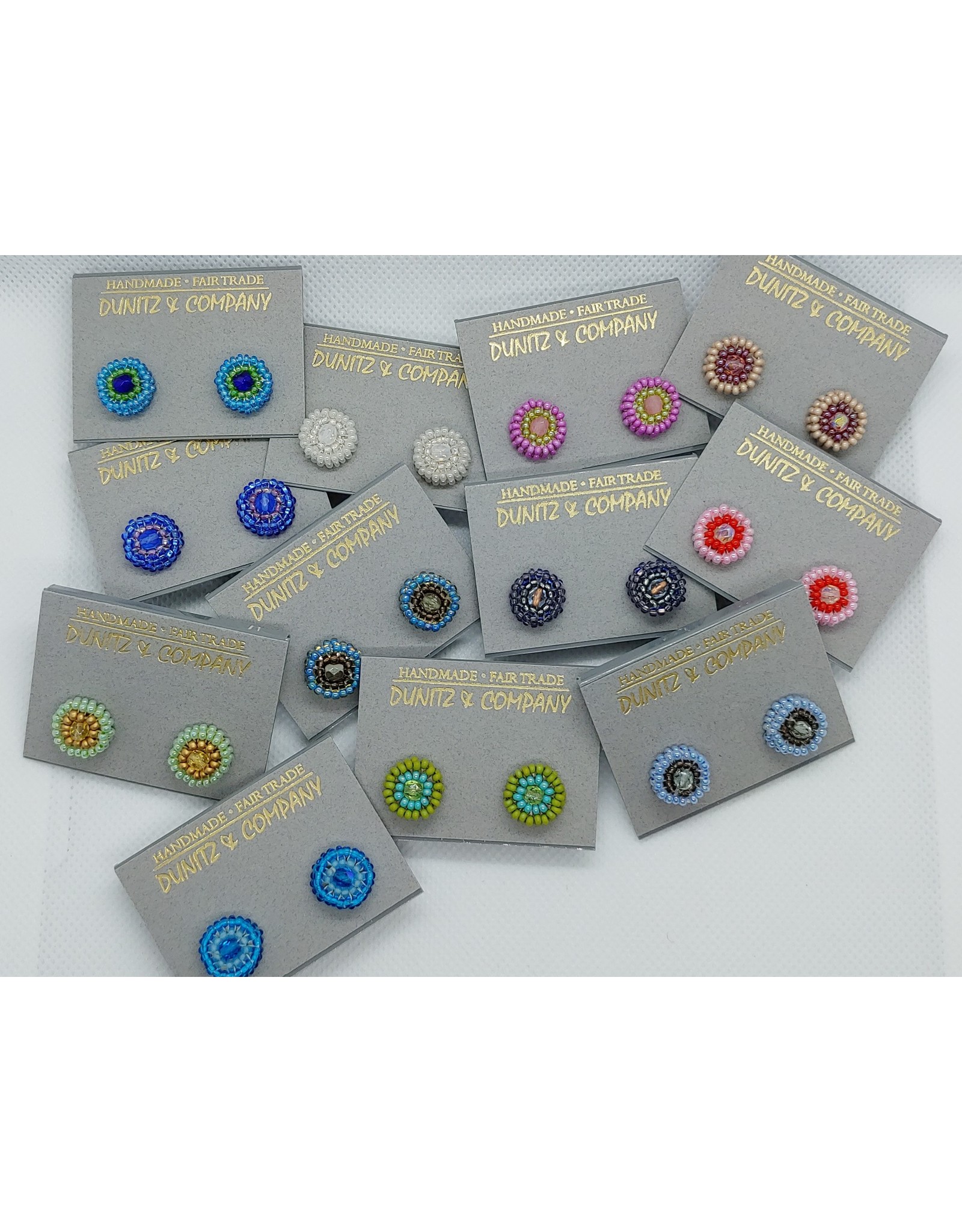 Trade roots Earring Dot Studs,  Colors Vary, Guatemala