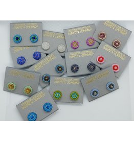 Trade roots Earring Dot Studs,  Colors Vary, Guatemala