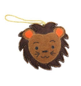 Trade roots Felt Lion Ornament, India