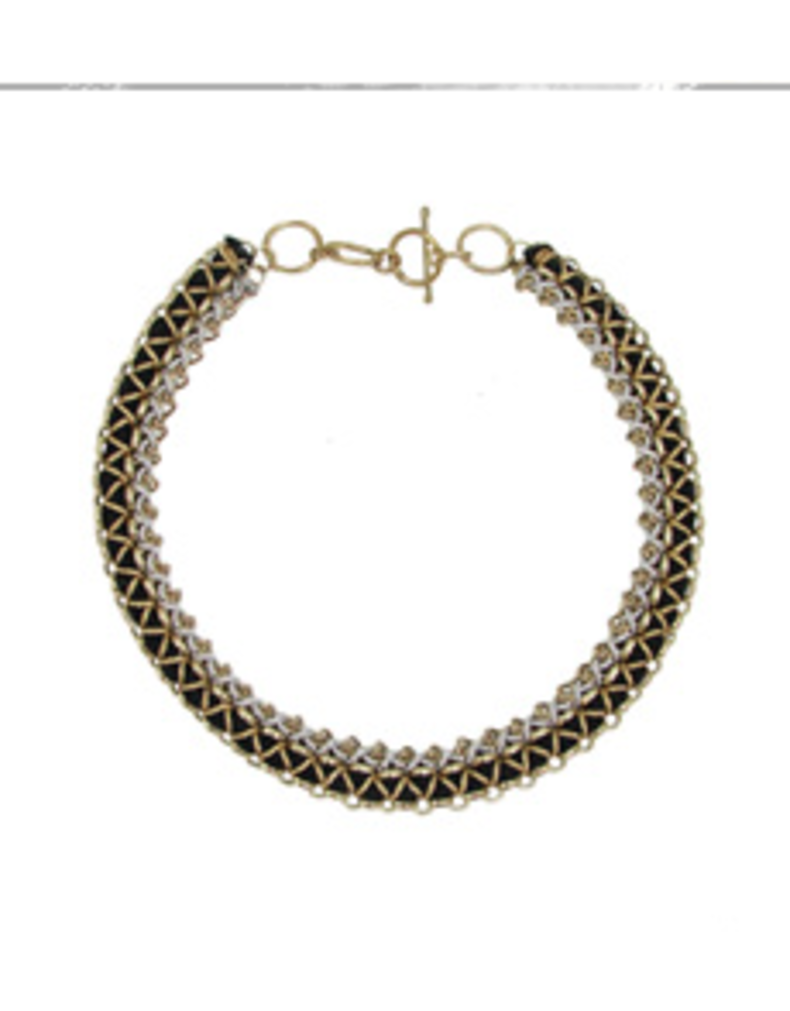 Trade roots Woven Metallic Necklace/Bracelet