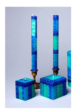 Trade roots Blue Green 9" Taper Candles, So Africa