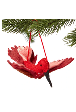Trade roots Hummingbird Ornament, Red, Kyrgyzstan