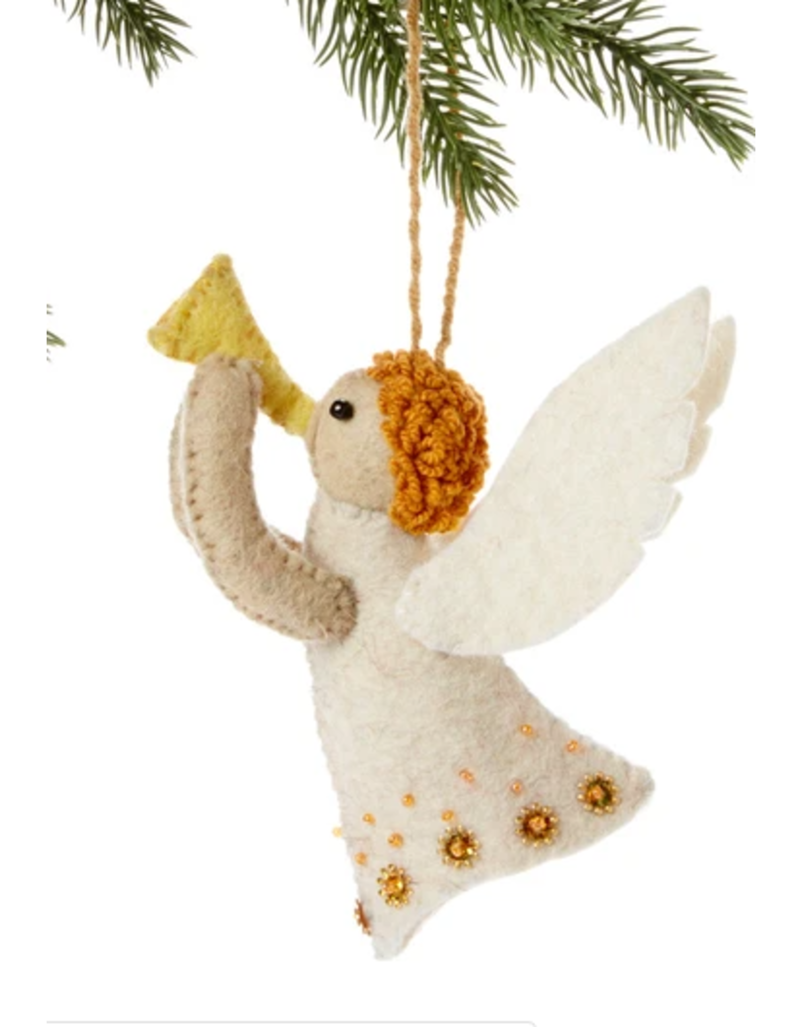 Trade roots Felted Angel Ornament, Kyrgyzstan