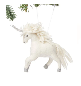 Trade roots Felted Unicorn Ornament, Kyrgyzstan