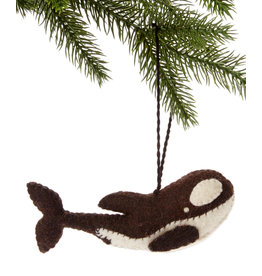 Trade roots Felt Orca Ornament, Kyrgyzstan