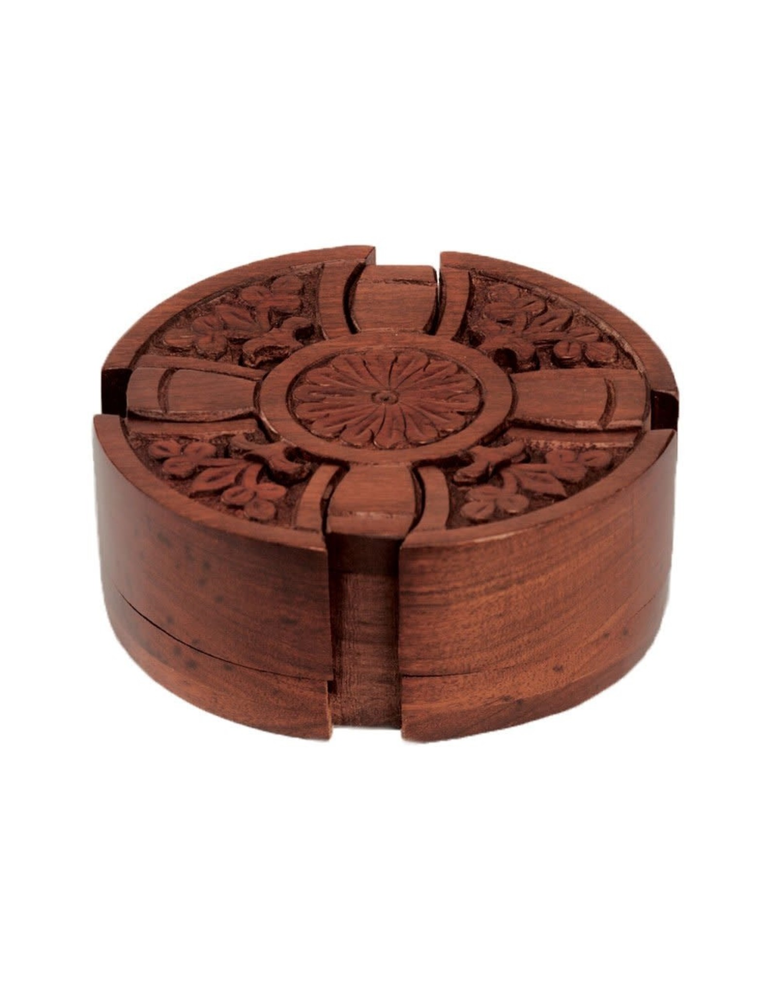 Cross Rosewood Puzzle Box, India Trade Roots