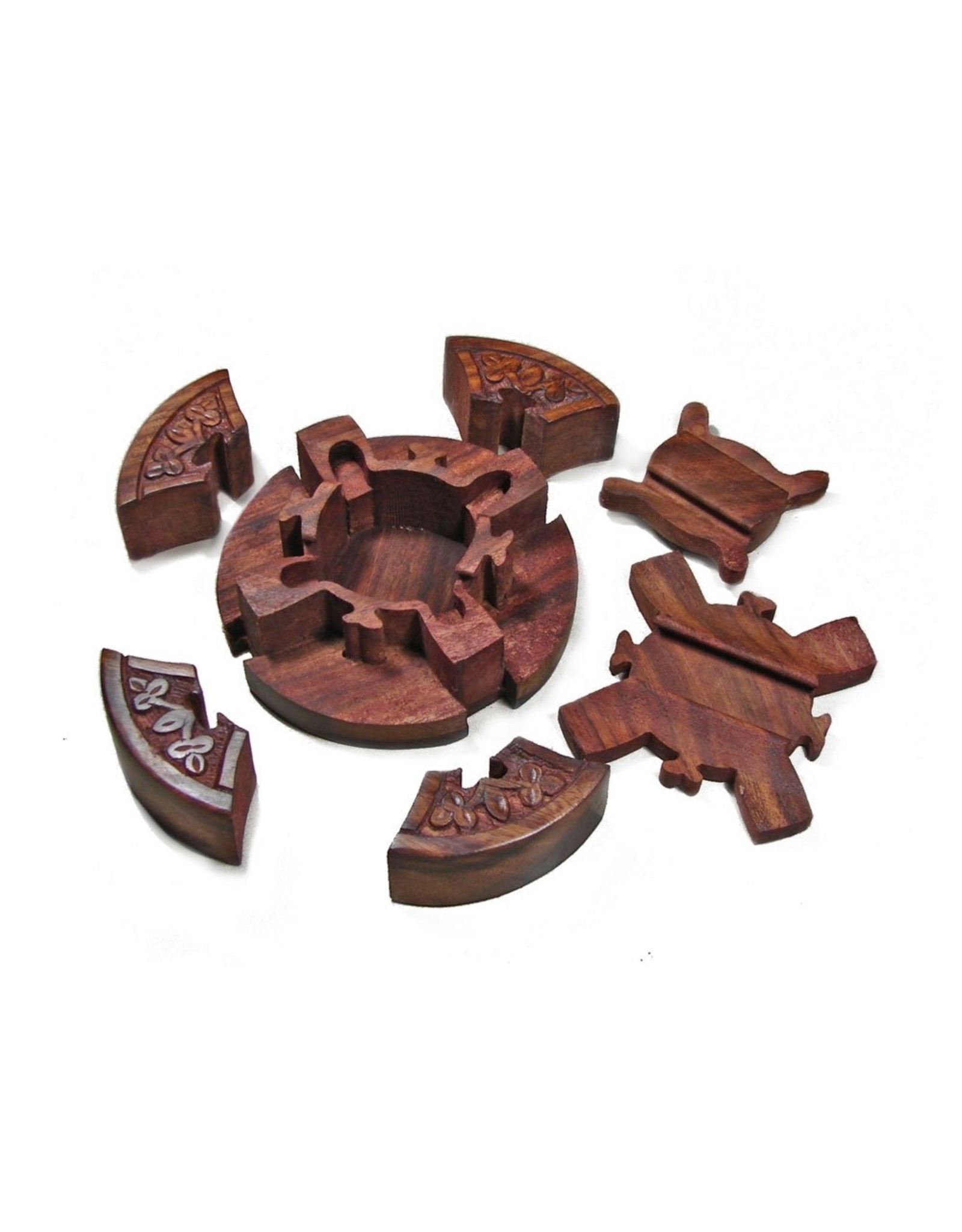 Cross Rosewood Puzzle Box, India Trade Roots