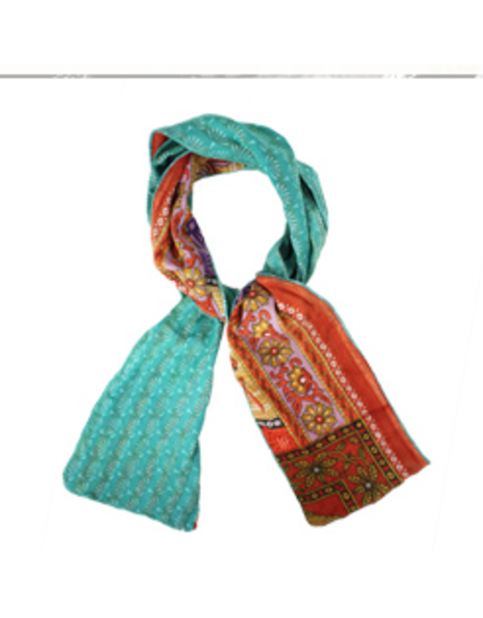 Trade roots Sari Chic Scarf, India (Patterns Vary)