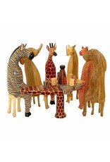 Party Animals Wood Carvings
