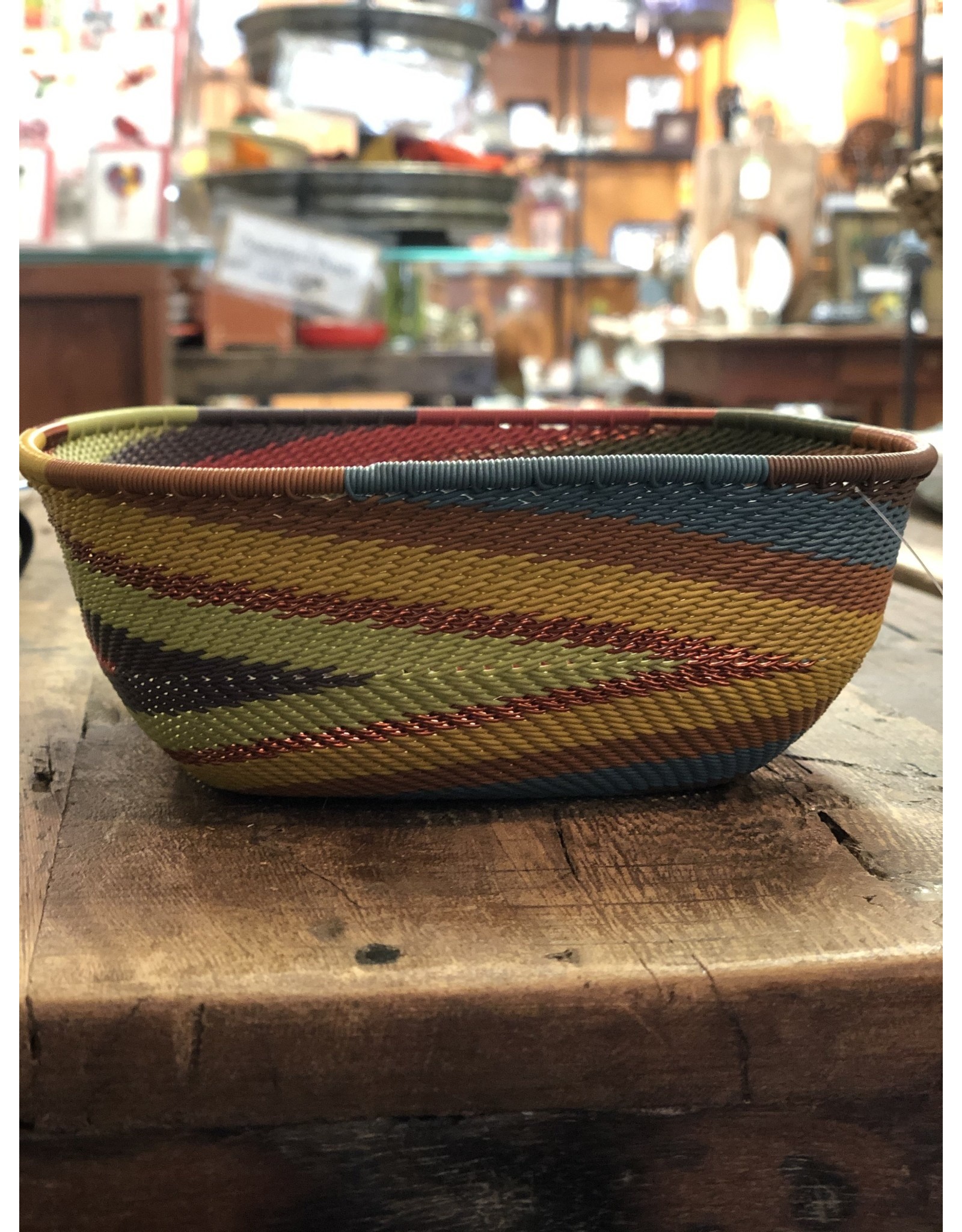 Telephone Wire Square Bowl, Painted Desert