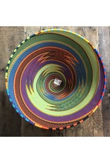 Trade roots 11.5" Telephone Wire Bowl,  Multi Color