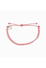 Pura Vida, Mini Braided Solid Bracelet, Strawberry