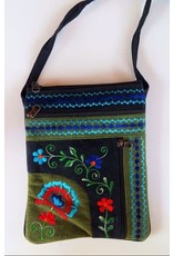 Nepal Jari Embroidery Passport Bag Trade Roots