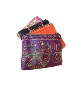 Trade roots Silk Sequined Coin Purse