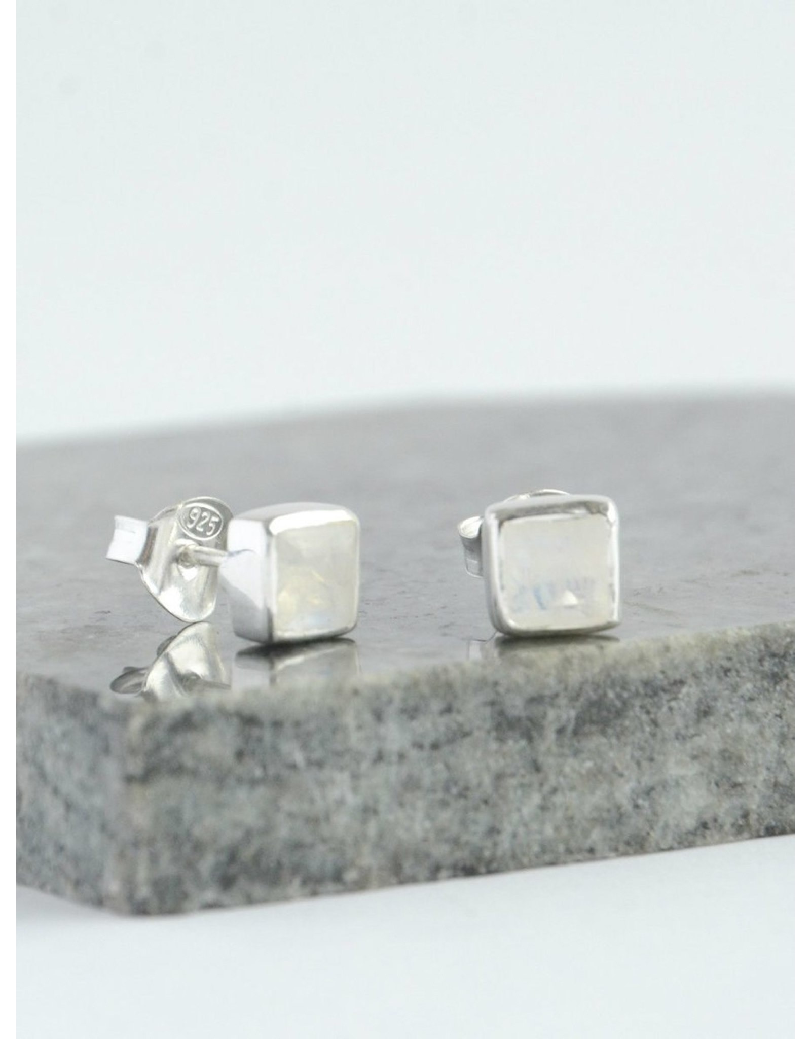 Trade roots Crystal Water Sterling Studs, India