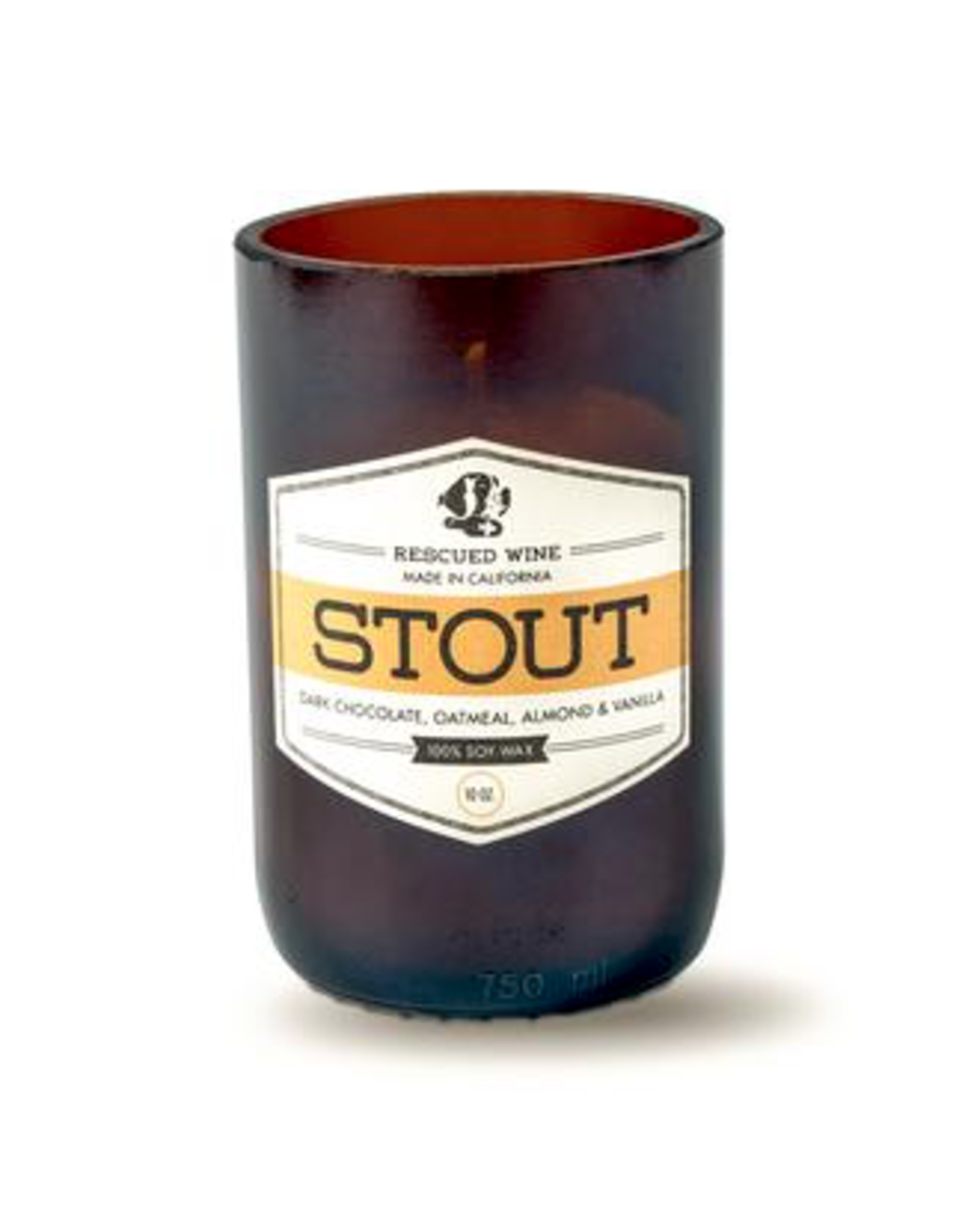Rescued Wine Soy Candle, Beer Stout
