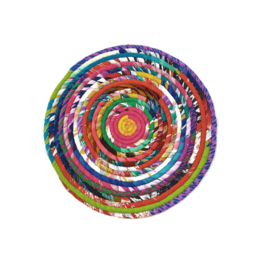 Trade roots Silk Coil Placemat or Centerpiece