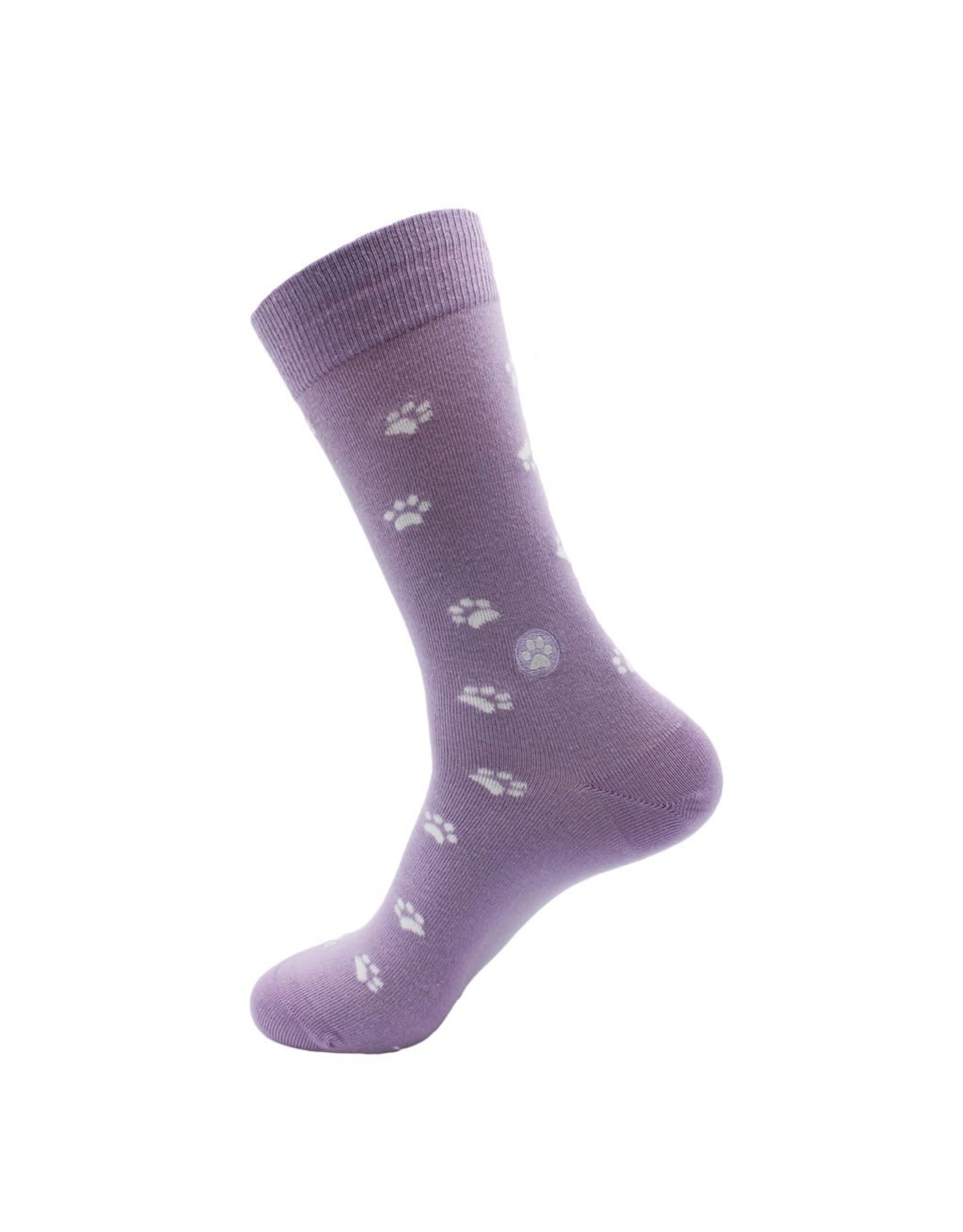 Trade roots Socks That Save Dogs, Purple Paw Prints