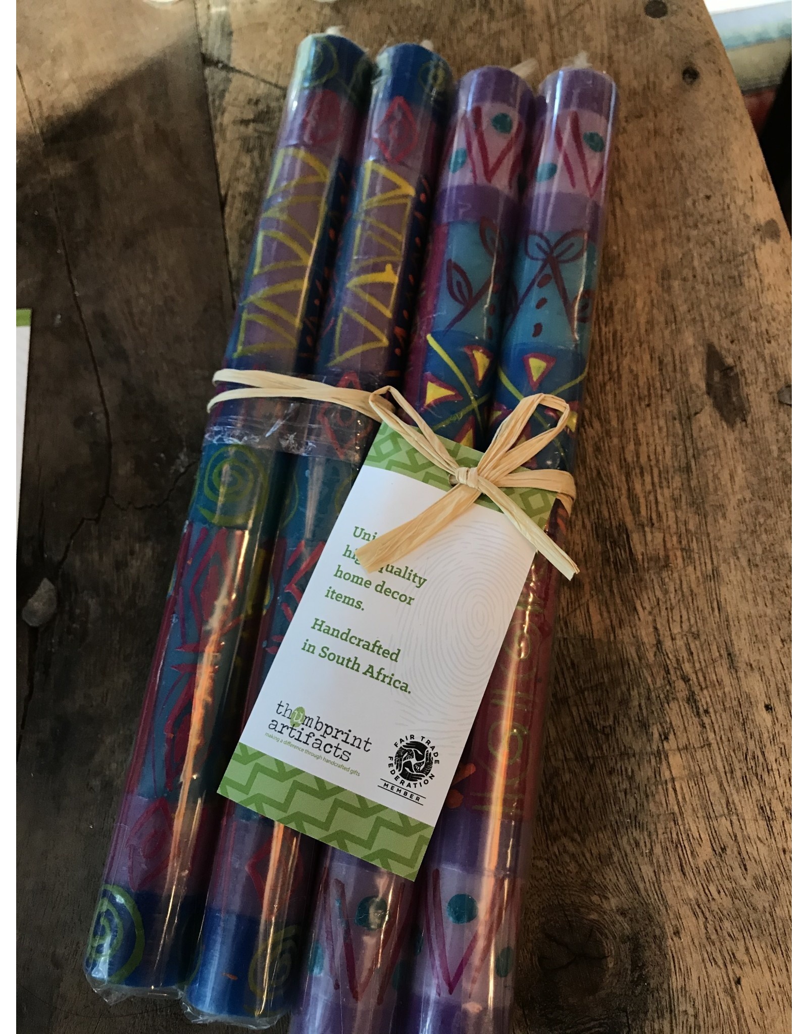 South Africa, Blue Moon 9" Taper Pair Trade Roots